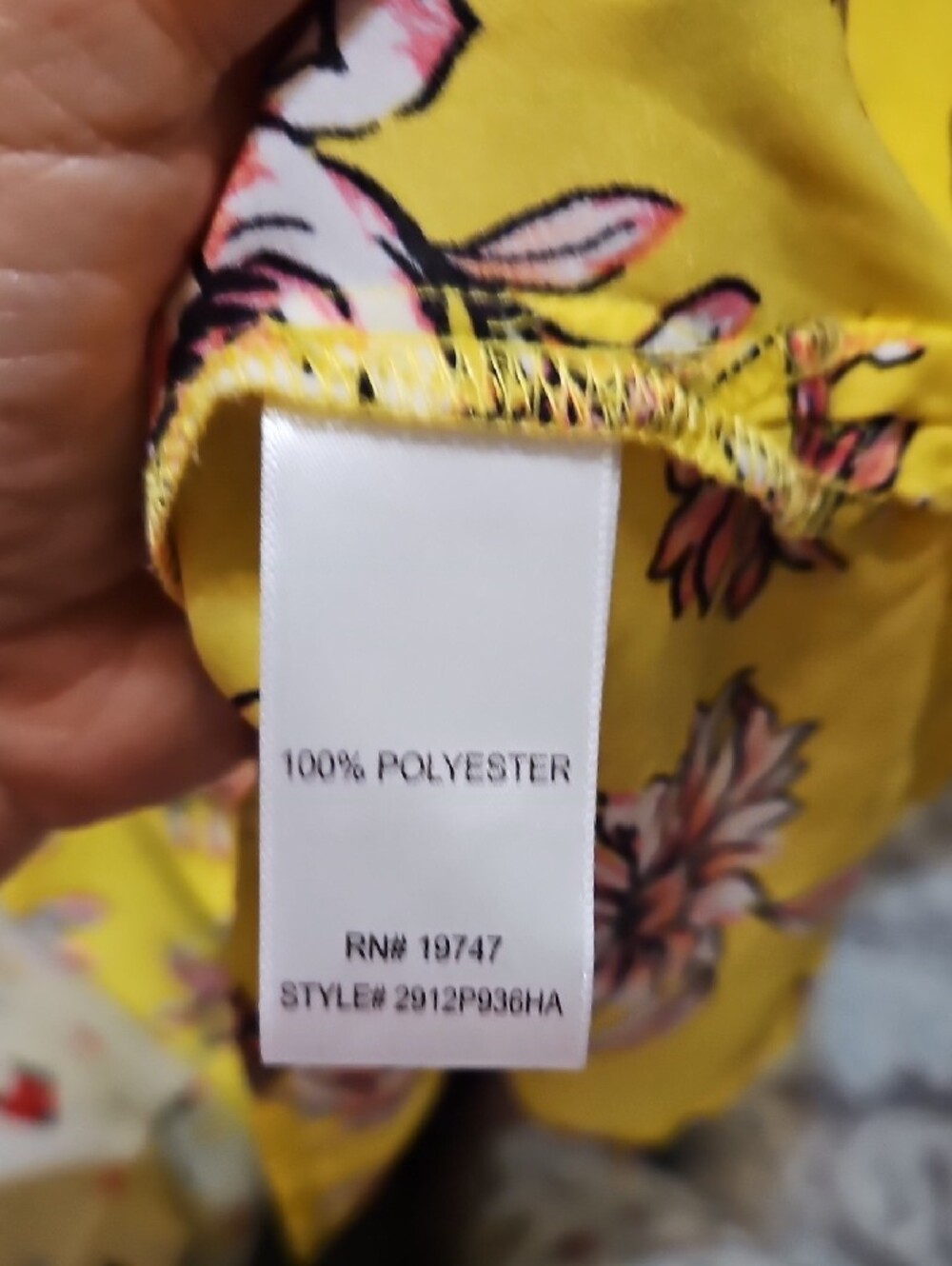 Counterparts Yellow Floral Off-Shoulder Blouse - Picture 7 of 7